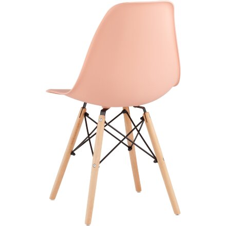 Стул Eames Style DSW персиковый (разборный каркас) 