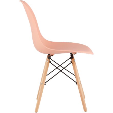 Стул Eames Style DSW персиковый (разборный каркас) 