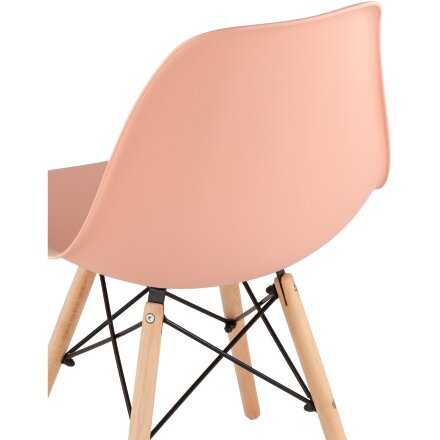 Стул Eames Style DSW персиковый (разборный каркас) 