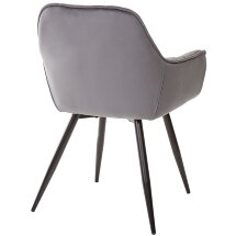 Стул MALTA BLUVEL-14 GREY, велюр M-City