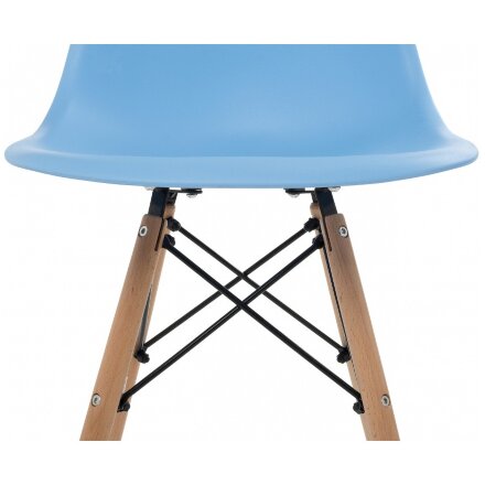 Стул деревянный Eames PC-015 blue 