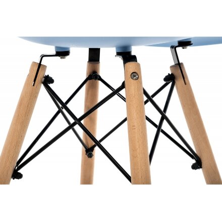 Стул деревянный Eames PC-015 blue 