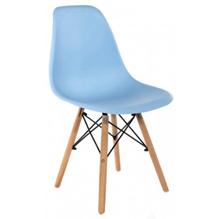 Стул деревянный Eames PC-015 blue 