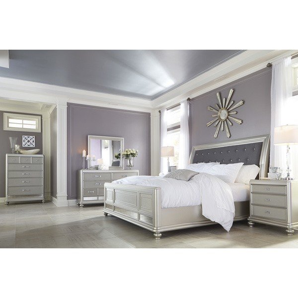 Кровать Coralayne B650-58-56-97 Серебро Кровать Coralayne B650-58-56-97 Серебро