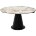Стол TERAMO 135 GLOSS GRAND JADE SOLID CERAMIC, керамика, поворотн.механизм / Черный каркас, ®DISAUR 