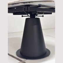 Стол TERAMO 135 GLOSS GRAND JADE SOLID CERAMIC, керамика, поворотн.механизм / Черный каркас, ®DISAUR