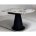 Стол TERAMO 135 GLOSS GRAND JADE SOLID CERAMIC, керамика, поворотн.механизм / Черный каркас, ®DISAUR 