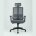 Компьютерное кресло Stool Group для руководителя TopChairs Post офисное серое обивка сетка ткань крестовина пластик 