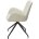 Стул NIKO 180 град. поворот. UF885-2 кремовый, ткань/ черный каркас, ®DISAUR 