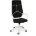 Кресло офисное / IQ / (white+black) белый пластик / черная ткань 