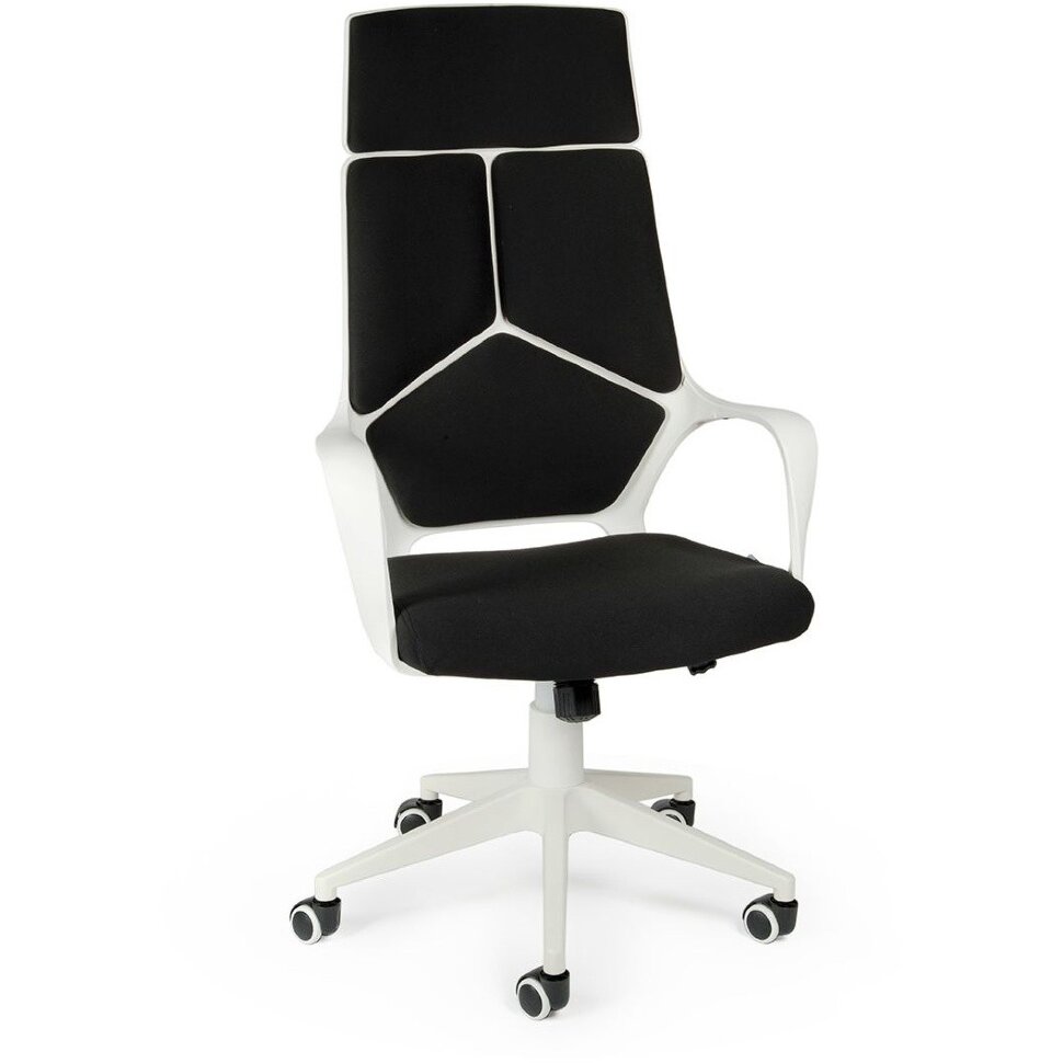 Кресло офисное / IQ / (white+black) белый пластик / черная ткань Кресло офисное / IQ / (white+black) белый пластик / черная ткань