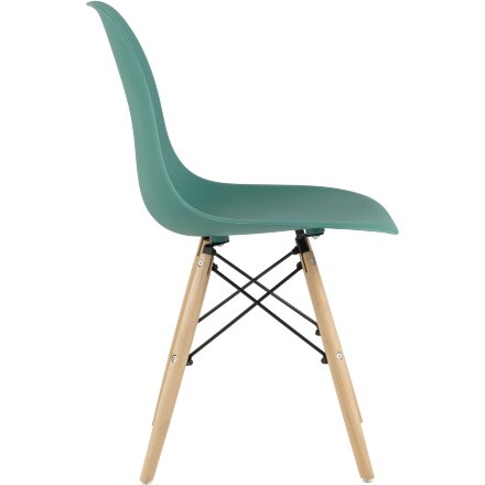 Стул Eames Style DSW серо-зеленый (разборный каркас) 
