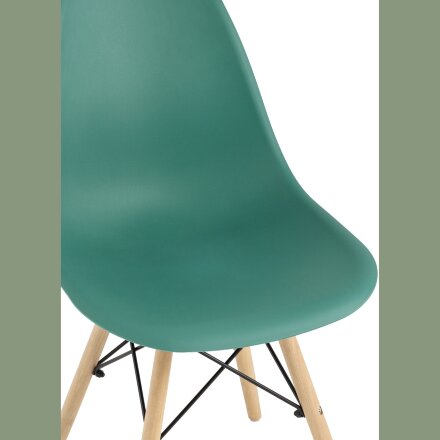 Стул Eames Style DSW серо-зеленый (разборный каркас) 