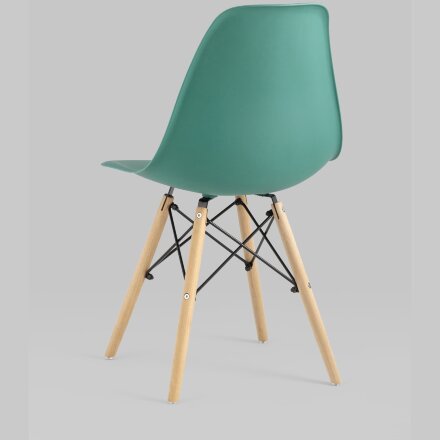 Стул Eames Style DSW серо-зеленый (разборный каркас) 