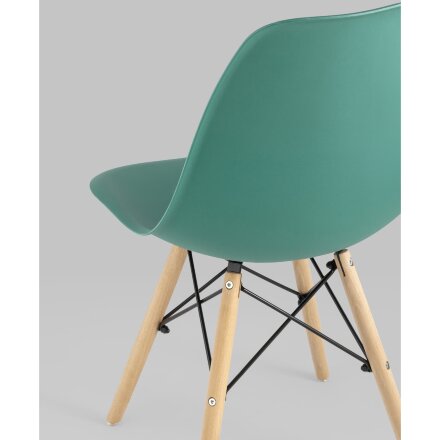 Стул Eames Style DSW серо-зеленый (разборный каркас) 