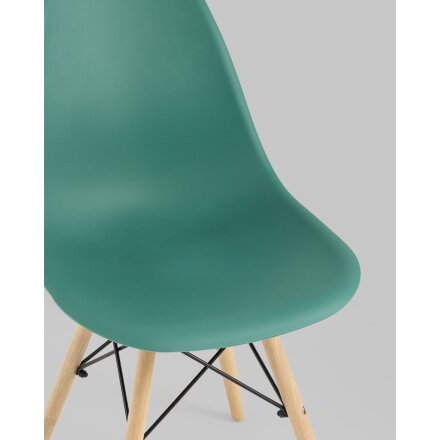 Стул Eames Style DSW серо-зеленый (разборный каркас) 