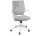 Кресло офисное / IQ / (white+grey) белый пластик / серая ткань 