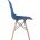 Стул Eames Style DSW синий (разборный каркас) 