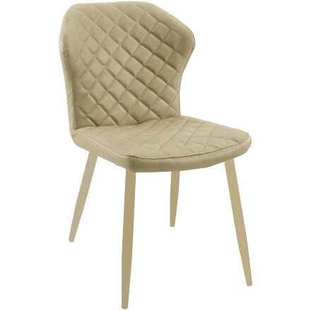 Стул DikLine 239М кож/зам BEIGE, ножки BEIGE 