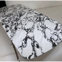 Стол VICENZA 220 BULGARI WHITE, керамика / белый, ®DISAUR