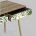Стол рабочий Stool Group письменный Berber принт 4 с двумя ящиками ножки массив ясеня 
