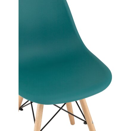 Стул Eames Style DSW темно-бирюзовый (разборный каркас) 