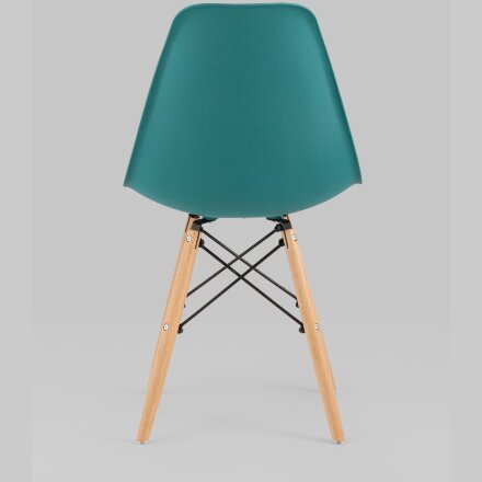 Стул Eames Style DSW темно-бирюзовый (разборный каркас) 