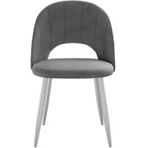 Стул DikLine 217 B22 GREY, ножки белые