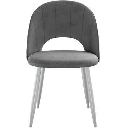 Стул DikLine 217 B22 GREY, ножки белые 