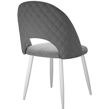 Стул DikLine 217 B22 GREY, ножки белые 