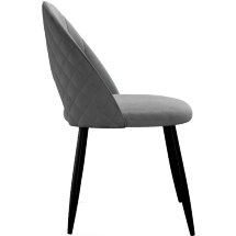 Стул DikLine 217 B22 GREY, ножки белые