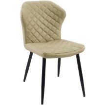 Стул  DikLine 238 экокожа BEIGE / опоры черные