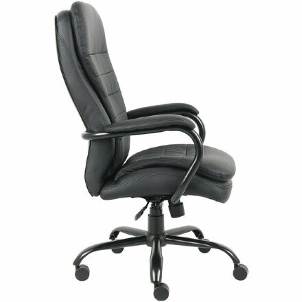 Кресло офисное BRABIX PREMIUM &quot;Heavy Duty HD-001&quot;, усиленное, НАГРУЗКА до 200 кг, экокожа, 531015 Черный