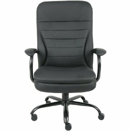 Кресло офисное BRABIX PREMIUM &quot;Heavy Duty HD-001&quot;, усиленное, НАГРУЗКА до 200 кг, экокожа, 531015 Черный