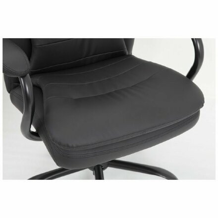 Кресло офисное BRABIX PREMIUM &quot;Heavy Duty HD-001&quot;, усиленное, НАГРУЗКА до 200 кг, экокожа, 531015 Черный