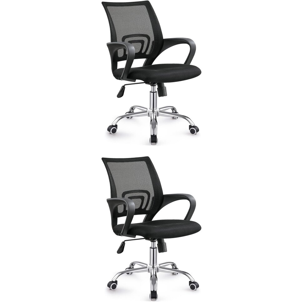 Кресло офисное TopChairs Simple New черный 2 шт Кресло офисное TopChairs Simple New черный 2 шт