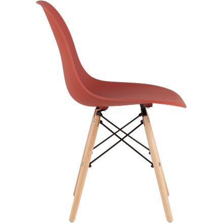 Стул Eames Style DSW терракотовый (разборный каркас) 