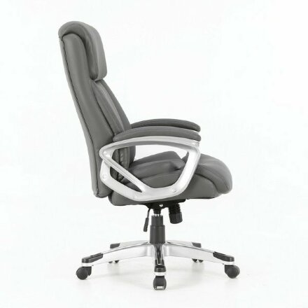 Кресло офисное BRABIX PREMIUM &quot;Level EX-527&quot;, пружинный блок, рециклированная кожа, серое, 531937 Серый
