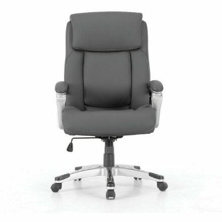 Кресло офисное BRABIX PREMIUM &quot;Level EX-527&quot;, пружинный блок, рециклированная кожа, серое, 531937 Серый