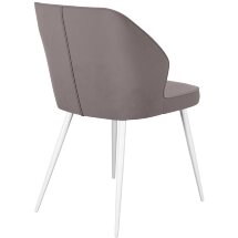 Стул DikLine 222 B5 LATTE, ножки белые