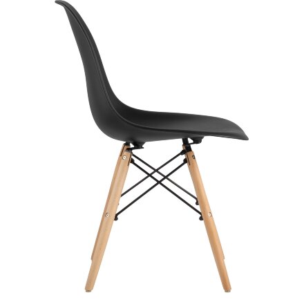 Стул Eames Style DSW черный (разборный каркас) 