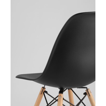Стул Eames Style DSW черный (разборный каркас) 