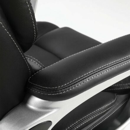 Кресло офисное BRABIX PREMIUM &quot;Rest EX-555&quot;, пружинный блок, экокожа, черное, 531938 Черный