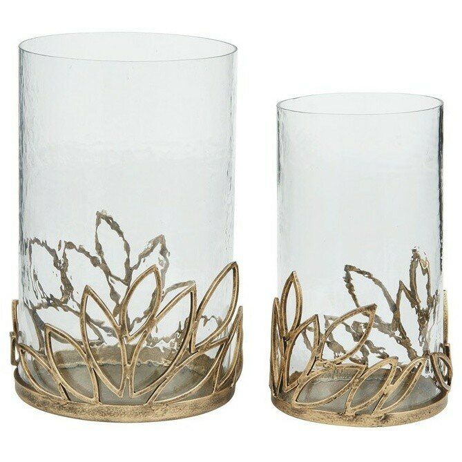 НАБОР ПОДСВЕЧНИКОВ HOME ACCENT A2000137 PASCAL GOLD (2В1) Прозрачный НАБОР ПОДСВЕЧНИКОВ HOME ACCENT A2000137 PASCAL GOLD (2В1) Прозрачный