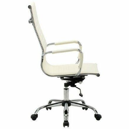 Кресло офисное BRABIX &quot;Energy EX-509&quot;, экокожа, хром, бежевое, 531166 Бежевый