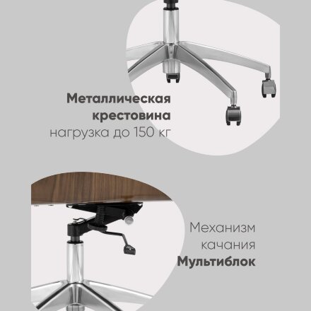 Кресло руководителя TopChairs Crown черное 