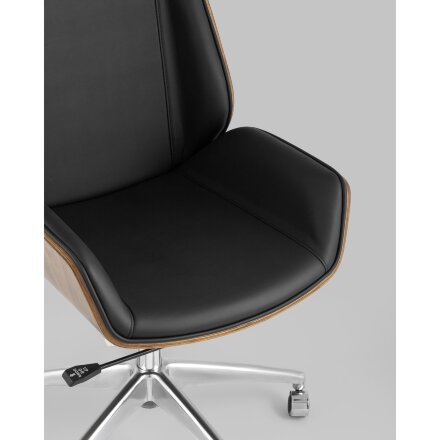 Кресло руководителя TopChairs Crown черное 