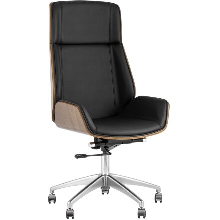 Кресло руководителя TopChairs Crown черное 