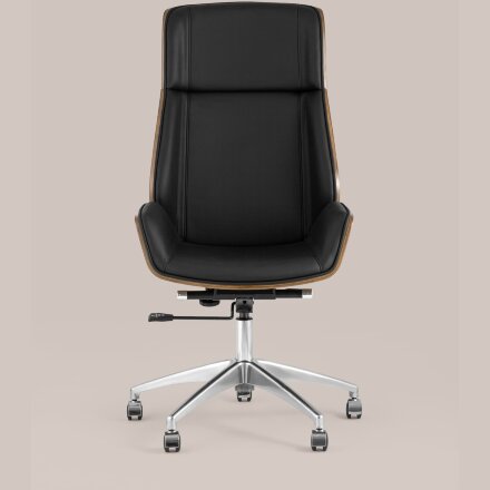 Кресло руководителя TopChairs Crown черное 