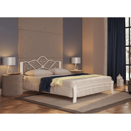 Кровать Виктори 4 140х200 белая 